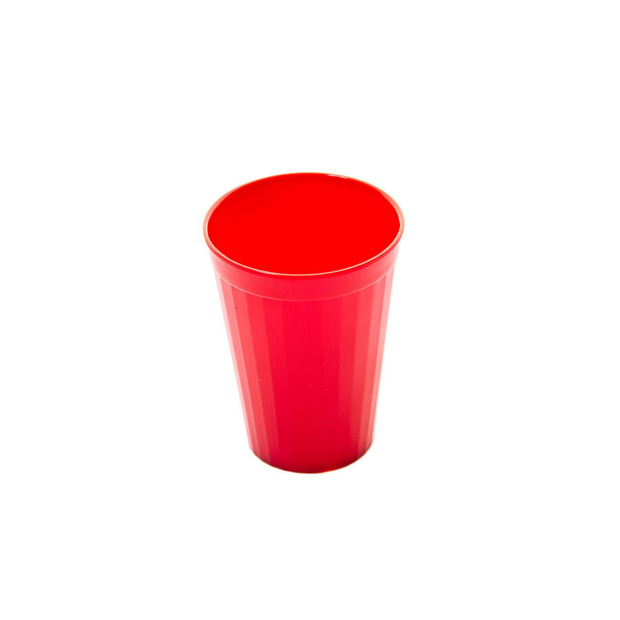 Harfield Polycarbonate Red Fluted Tumbler 5.25oz