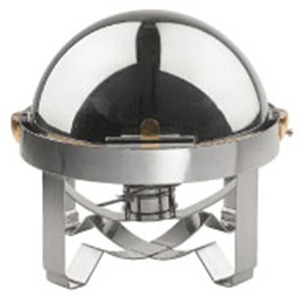 Elia Deluxe Round Roll Top Stainless Steel Chafer 4Litre