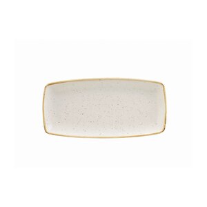 Churchill Stonecast Vitrified Porcelain Barley White Oblong Plate 29.5x14cm