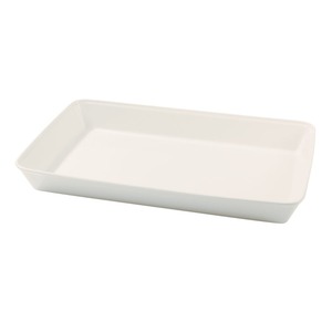 Churchill Counter Serve Vitrified Porcelain White Rectangular 1/1 Gastronorm Tray 53x32.5x6.2cm