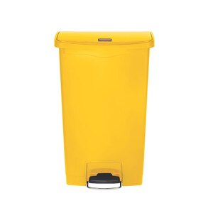 Rubbermaid Slim Step-On Bin Front Step 68 ltr Yellow