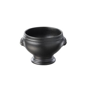 Revol French Classics Porcelain Black Round Lions Head Soup Bowl 10.4x8cm 25cl