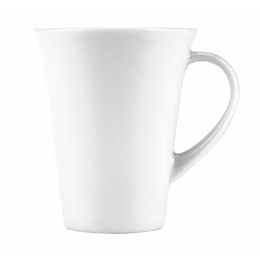 Churchill Art De Cuisine Porcelain White Round Menu Flared Mug 29.8cl 10.5oz