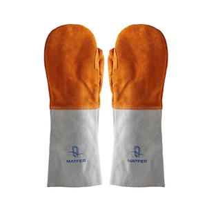 Matfer Bourgeat Leather Bakers Mitts 40.5cm