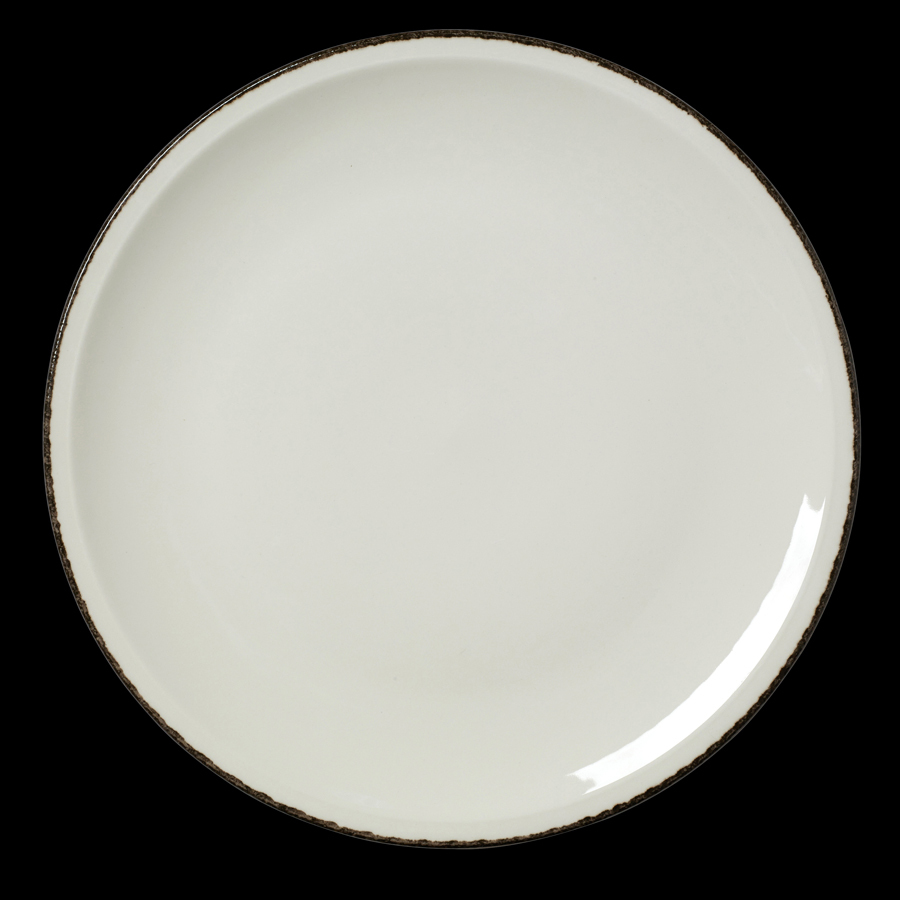 Steelite Charcoal Dapple Vitrifird Porcelain Round Pizza Plate 31.5cm 12½ Inch