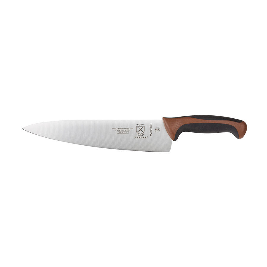 Mercer Millennia Colors® Chef's Knife 8in With Santoprene® Handle Brown