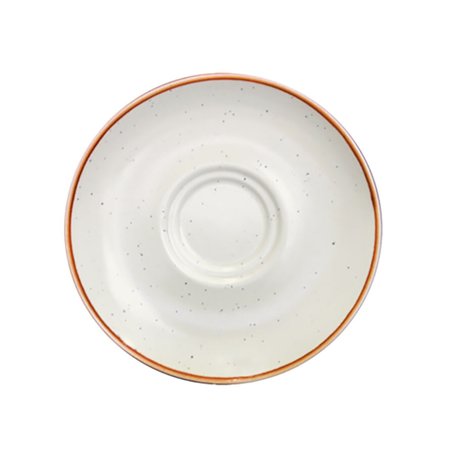 Artisan Coast Vitrified Fine China Cream Round All for One Saucer 16cm