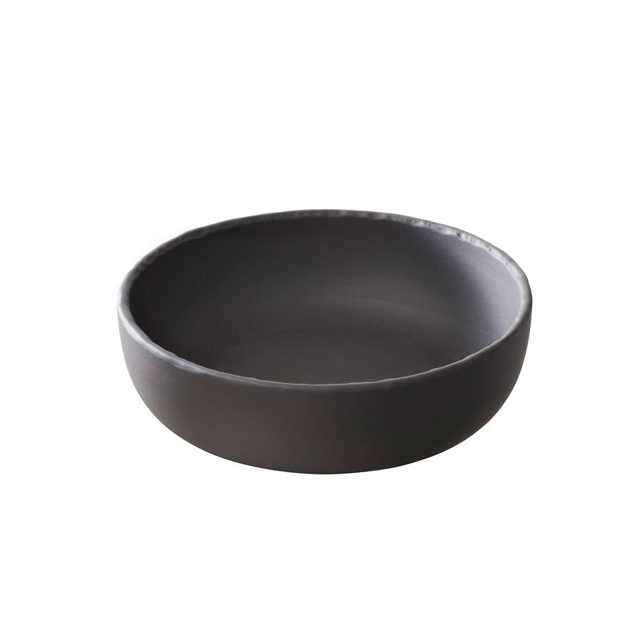 Revol Basalt Ceramic Black Round Gourmet Plate 17x5cm 70cl
