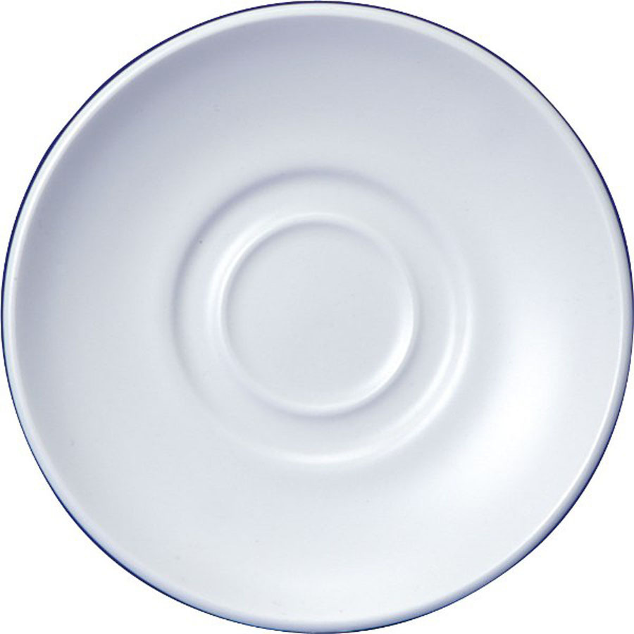 Churchill White Holloware Vitrified Porcelain White Round Maple Coffee Saucer 12.7cm