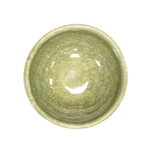 Artisan Heligan Vitrified Stoneware Green Round Dip Bowl 2.5oz
