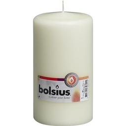 Bolsius Ivory Round 60 Hour Burn Pillar Candles 80x150mm