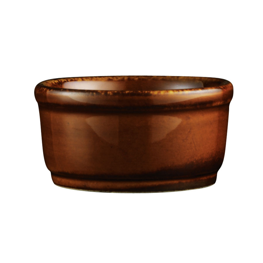 Churchill Art De Cuisine Stoneware Menu Cookware Brown Round Dip Pot 6.5cm 5.7cl 2oz