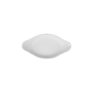 Superwhite Porcelain Oval Eared Dish 16.5cm