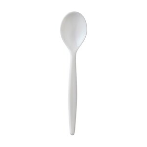Harfield Polycarbonate Dessert Spoon Standard White 20cm