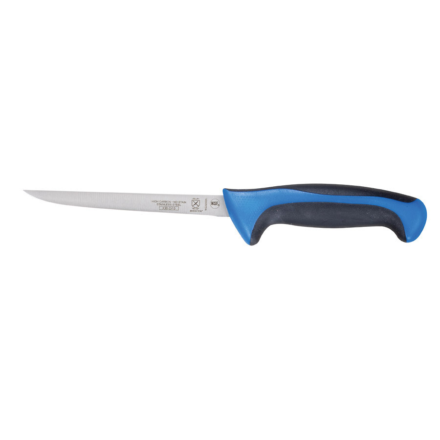 Mercer Millennia Colors® Narrow Boning Knife 6in With Santoprene® Handle Blue