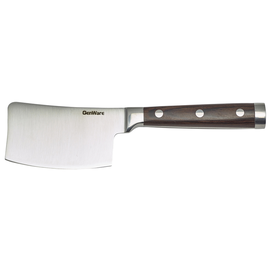 Genware 18/0 Stainless Steel Mini Steak Cleaver 7.5cm 3 Inch Blade