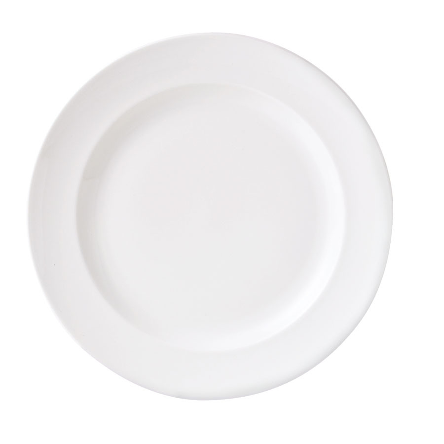 Steelite Monaco Vitrified Porcelain White Round Vogue Plate 25.5cm