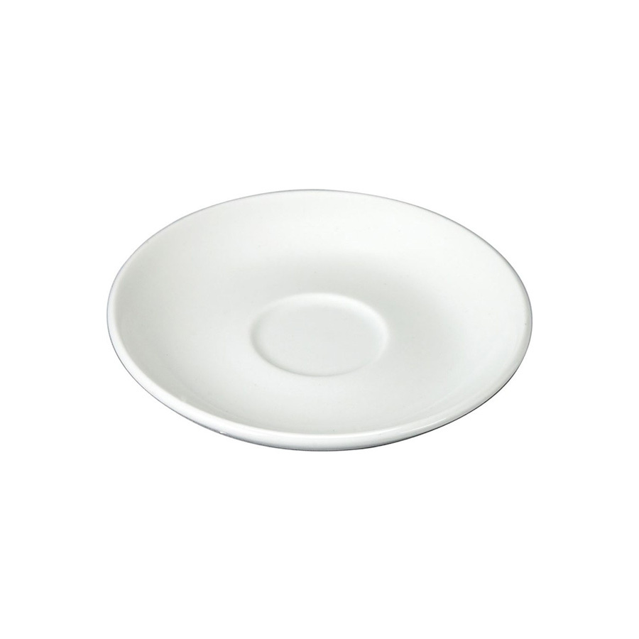 Churchill Ultimo Vitrified Porcelain White Round Large Coupe Saucer 16cm