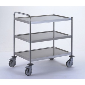 Clearing Trolley with One Handle - 3 Tray - 1000 x 600mm