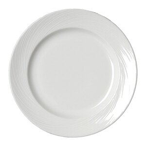 Steelite Spyro Vitrified Porcelain White Round Plate 30cm