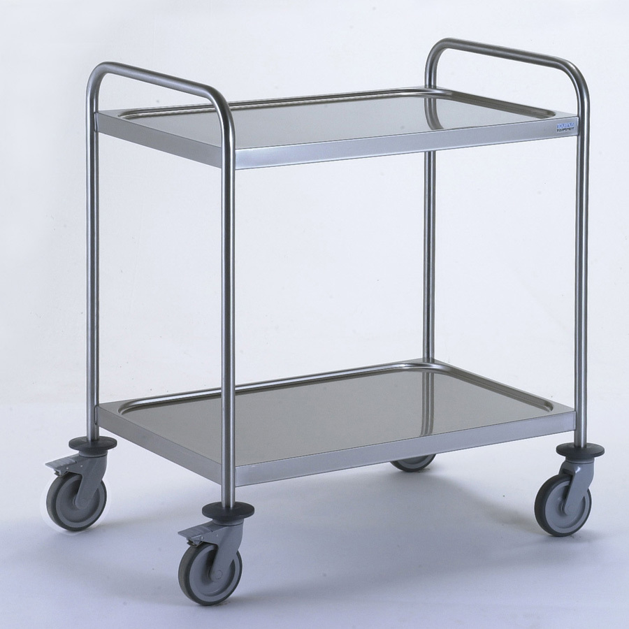 Clearing Trolley with Two Handles - 2 Tray - 800 x 530mm