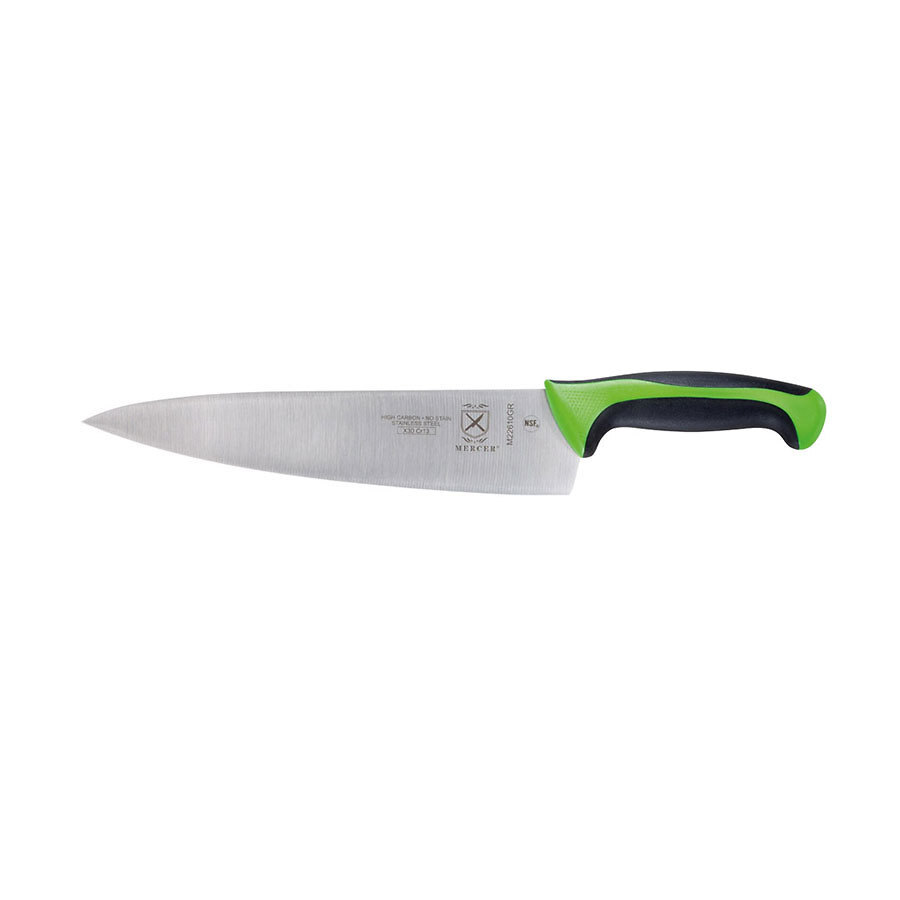 Mercer Millennia Colors® Chef's Knife 8in With Santoprene® Handle Green