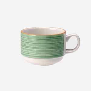Steelite Rio Vitrified Porcelain Green Stacking Cup 20cl