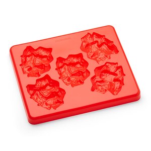 Meat Cubes Mould Silicone Red With Lid 24x29x2.5cm