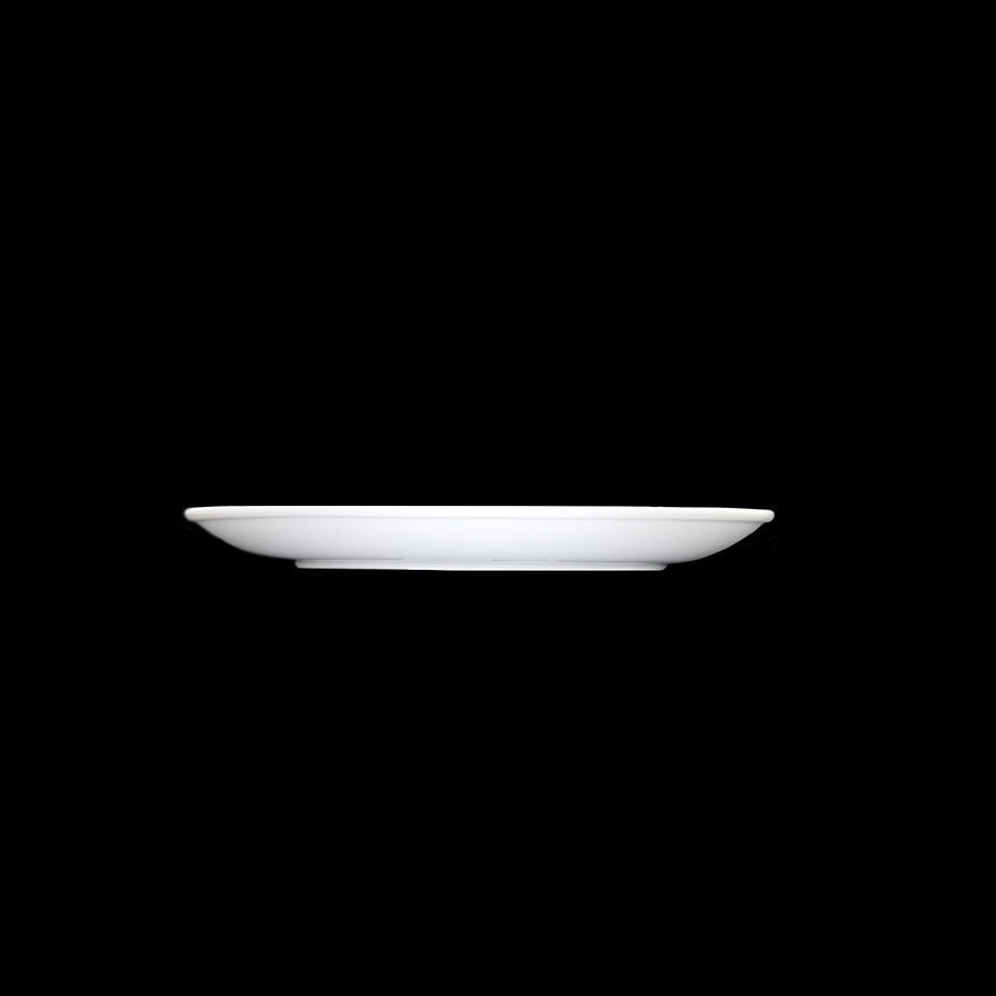 Crème Renoir Vitrified Porcelain White Round Coupe Plate 21cm