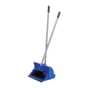 Hillbrush Lobby Dustpan And Soft Brush Set Plastic Blue 900x280mm