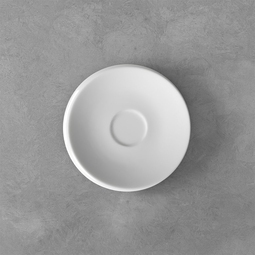 Villeroy & Boch NewMoon Vitrified Porcelain White Espresso Saucer 13cm