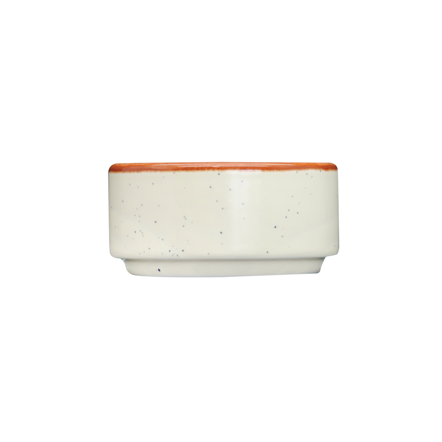Artisan Coast Vitrified Fine China Cream Round Dip Pot 7cm