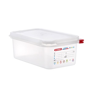 Araven Polypropylene Airtight Container Gastronorm 1/1 20.5ltr With ColourClips and Label