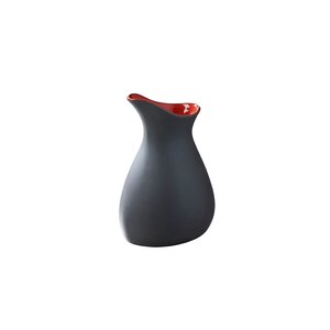Revol Likid & Solid Porcelain Black & Red Pouring Jug 6.7x6.2x10cm 10cl