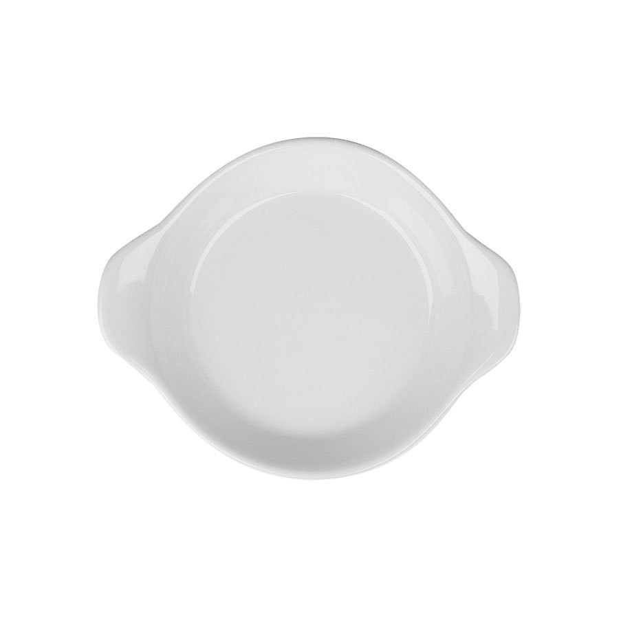 Superwhite Porcelain Round Eared Dish 18cm