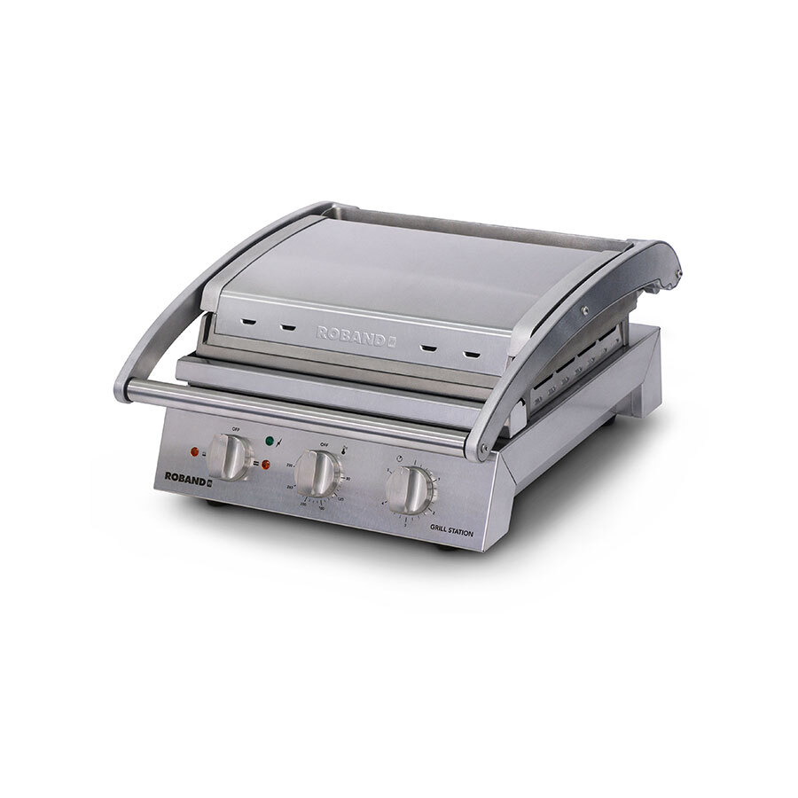 Roband GSA815S Contact Grill - 8 Slice - Smooth Plates