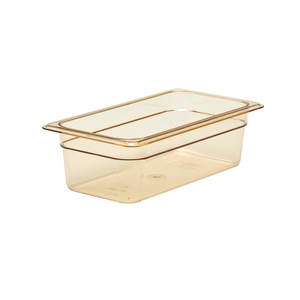 Cambro Gastronorm Container High Heat 1/3 Amber Polycarbonate 176x100mm