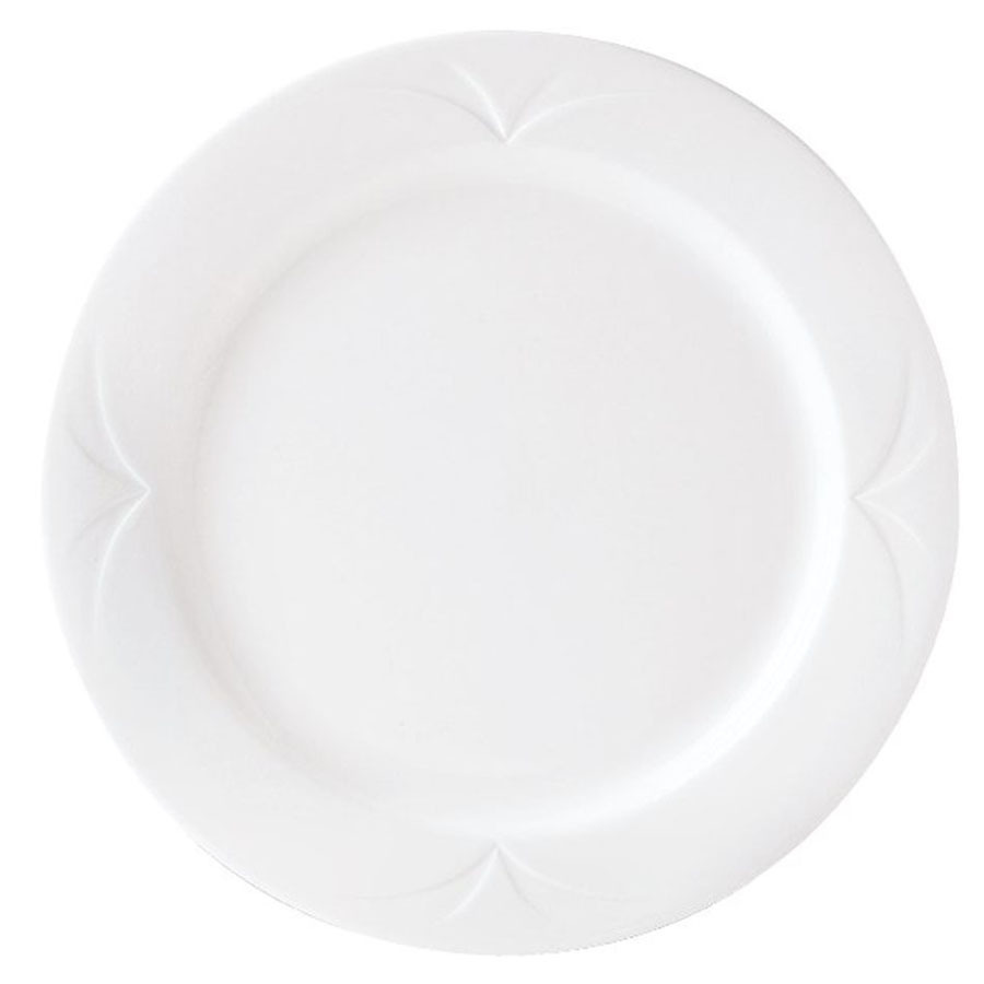 Steelite Bianco Vitrified Porcelain White Round Plate 20.25cm