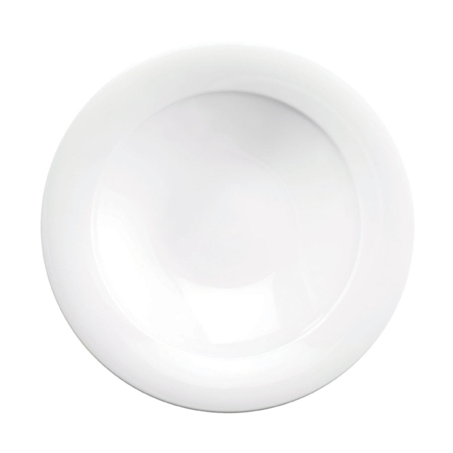 Churchill Art De Cuisine Porcelain White Round Menu Mid Rim Soup Bowl 22.8cm 28cl 9.9oz