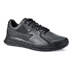 Shoes For Crews Condor Black Leather Slip Resistant Mens Trainer