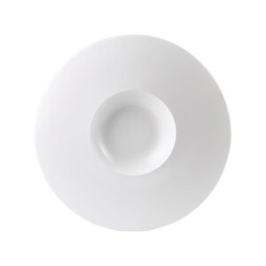 Steelite Monaco Vitrified Porcelain White Round Float Small Well Plate 30.5cm