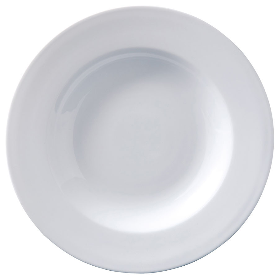 Superwhite Porcelain Round Pasta/Soup Dish 30cm