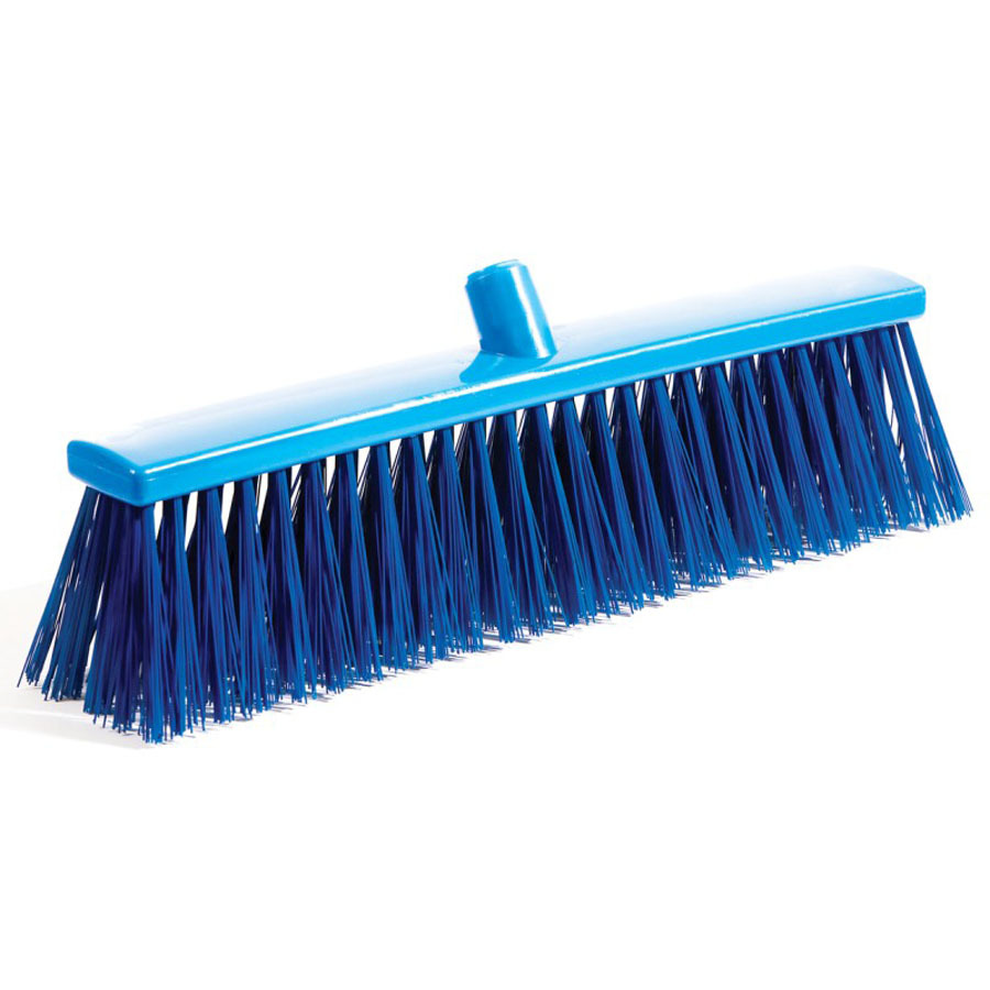 Hillbrush Professional Hygiene Broom Head Stiff Polyester Blue 500x58mm