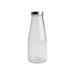 T&G Woodware Medium Glass Bottle With Stainless Steel Lid 750ml