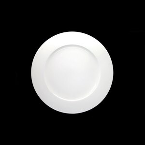 Crème Monet Vitrified Porcelain White Round Rim Plate 23cm