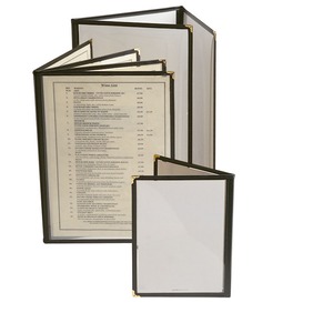 Carrick A4 Menu Cover Clear 8 Sides To View