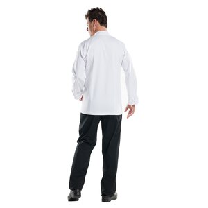 Chaud Devant Supreme Unisex White Polycotton Long Sleeve Button Hole Chef Jacket