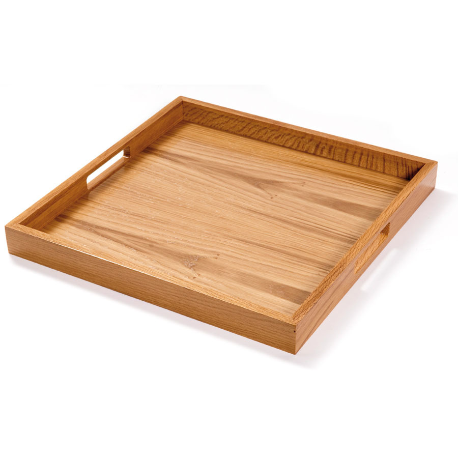 Handled Butlers Tray Oakwood Square 40 x 40cm
