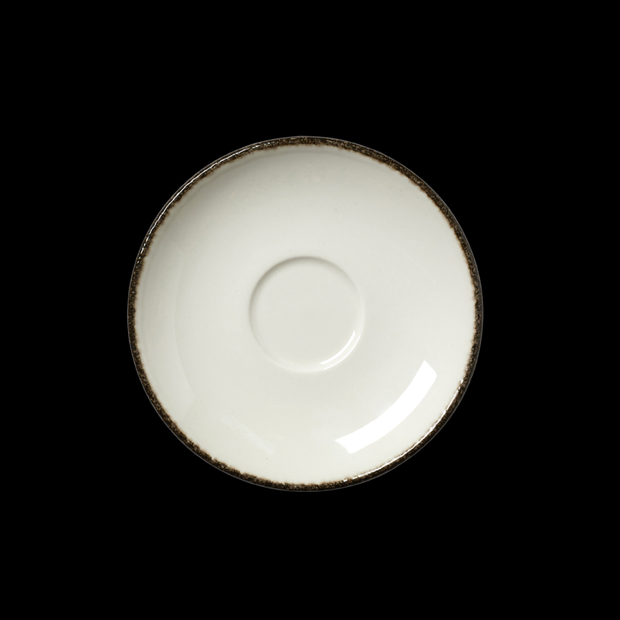 Steelite Charcoal Dapple Vitrifird Porcelain Round Saucer 12.5cm 5 Inch