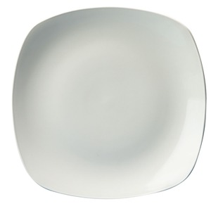 Churchill X Squared Vitrified Porcelain White Square Plate 25.2cm